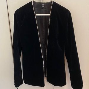 Lulus black suede blazer